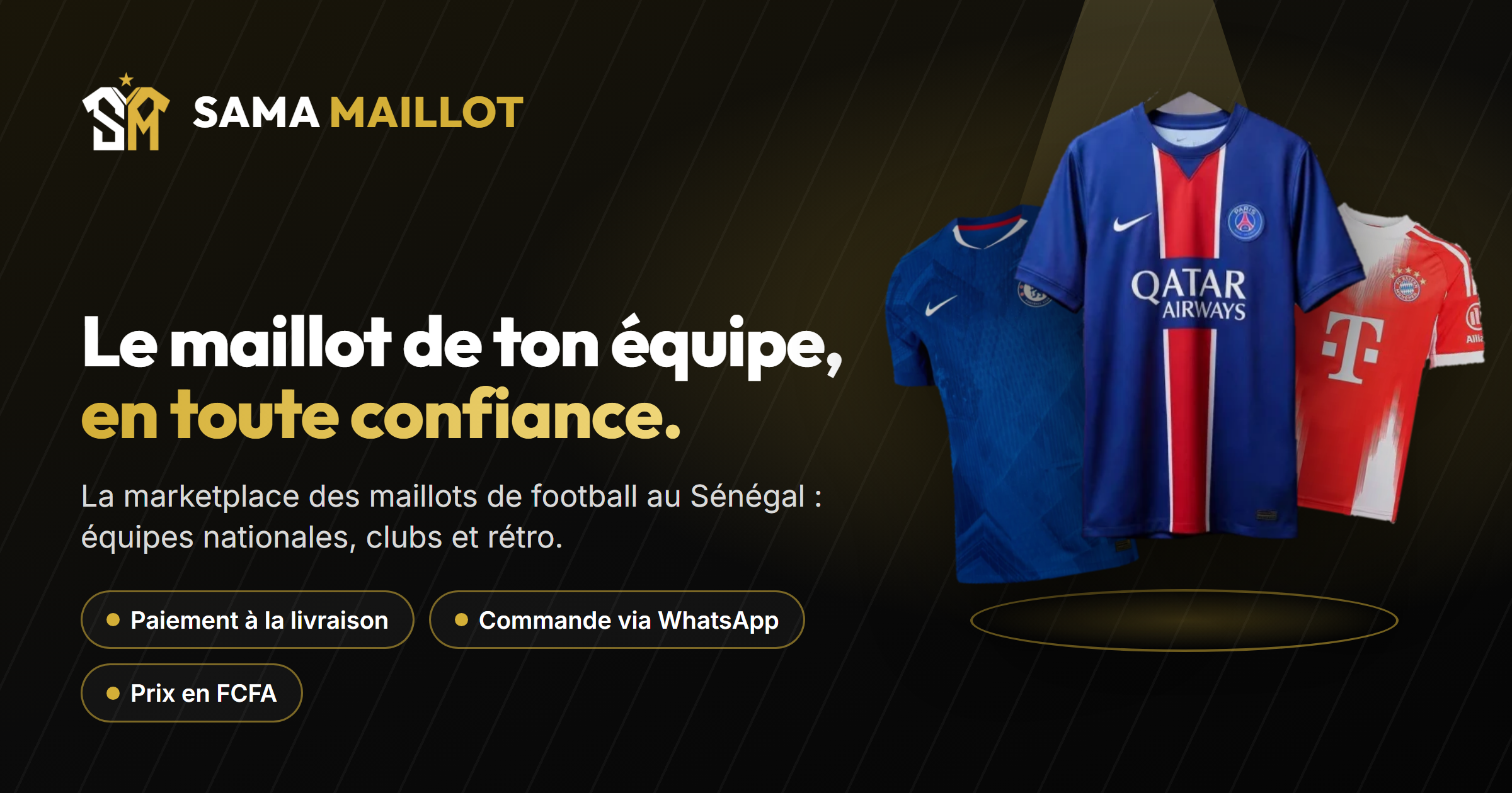 Plateforme Marketplace & Tiers de Confiance pour Maillots de Football